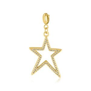 Cubic Zirconia Star Charm
